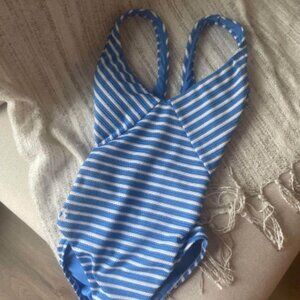 Polo Ralph Lauren blue striped swimsuit